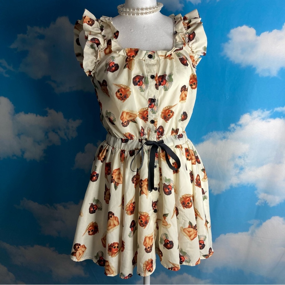 Chillin Cherub Flutter Sleeve Dress